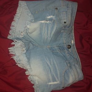 Denim shorts